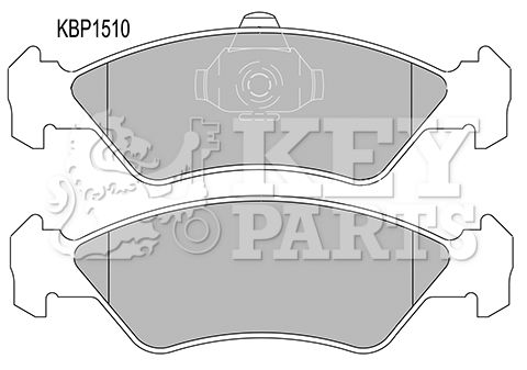 KEY PARTS Bremžu uzliku kompl., Disku bremzes KBP1510